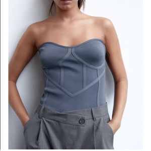 Zara Knit Bustier Top